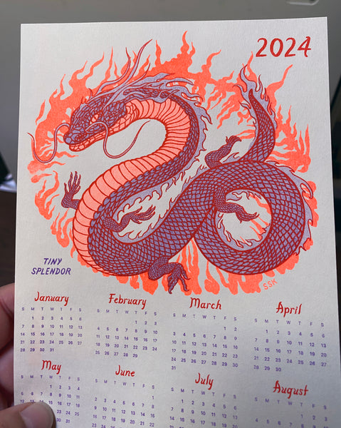 Calendar - 2024 Dragon Flames